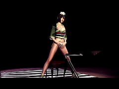 Play MP4 - Slim Yuffie Kisaragi solo posing and tease you with her &scy;ute small breasts