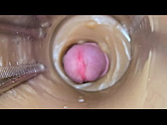 Play MP4 - Camera Inside Deep Pussy Captures Huge Ejaculation of Sperm 2 times