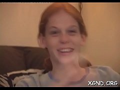 Play MP4 - Alluring redhead Alisha does it way better