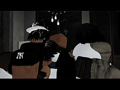 Play MP4 - Femboy owned by 2 Black Cocks