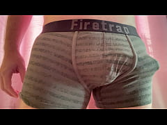 Play MP4 - Pulling my big hard cock out from my tight boxer shorts