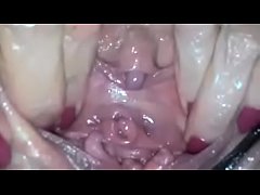 Play MP4 - Wife playing with a toy and fingering&period;