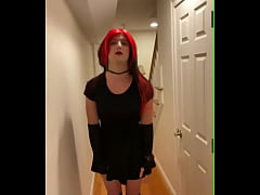 Play MP4 - Goth Crossdresser Teasing