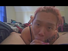 Play MP4 - sexy asian slut giving early morning blowjob CUM IN MOUTH