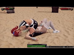 Play MP4 - Bunny Glamazon VS Polly Plaything &lpar;Naked Fighter 3D&rpar;