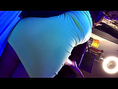 Play MP4 - I was trying a Yellow Micro Dress to decide if I buy it or not when I got grabbed by the ass and put down to suck cock