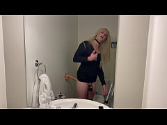 Play MP4 - Crossdresser Fucked in Chastity Cage