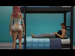 Play MP4 - Hermanastro cachondo  se folla a su hermanastra menor y virgen a escondidas de su madrastra - Su hermanastra esta encantada con su enorme verga