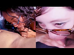 Play MP4 - Mis dos HERMANASTRAS ME CHUPAN LA VERGA ella reciben mi semen en la boca Natalia se traga la leche