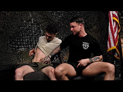 Play MP4 - Abbie Twink Licks Up Beefy Soldier Load - Jason Windsor&comma; Tyler James - FULL SCENE - ActiveDuty