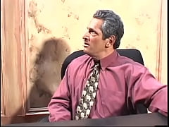 Play MP4 - After the meeting&comma; the elderly director fucks a young blonde in all positions in his office