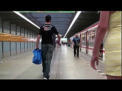 Play MP4 - Big tits star Stella Fox is fucked in public subway train by 2 guys