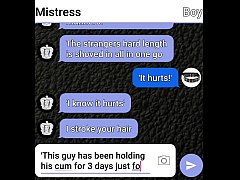 Play MP4 - Submissive boy sexting his Mistress for bi scenario
