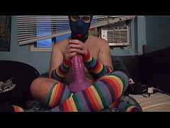 Play MP4 - I play with but 3 dildo how a good submissive puppy from the smallest to the biggest&period;