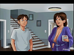 Play MP4 - Summertime Saga - Pervert neighbour watches her and her slutty friend show off their big perky boobs wearing cheerleader uniforms