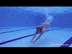 Play MP4 - Proklova takes off bikini and swims under water