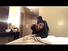 Play MP4 - Dominatrix Pegs Goth Crossdresser and Makes Her Swallow Cum