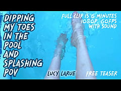 Play MP4 - Dipping My Toes in the Pool and Splashing POV