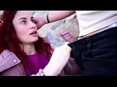 Play MP4 - Ariel Ortiz goes to the beach with his partner&period; They get the urge to play&comma; and she sucks his penis on the street