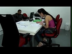 Play MP4 - Stud fucks and creams a sexy cock sucking tranny babe Kalena Rios in her asshole on the table