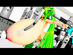 Play MP4 - Cow girl with huge boobs go to milking machine