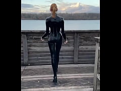 Play MP4 - Where shall we visit next year&quest;&excl; &num;latex &num;catsuit &num;latexcatsuit &num;latexinpublic &num;latexinnature &num;hiking &num;lake &num;lakeview