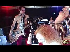 Play MP4 - Girl gets horny and uses a dildo and joins a stage threesome