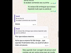 Play MP4 - Casada novata me mandando mensagem ap&oacute;s sua primeira experi&ecirc;ncia com comedor&comma; realizando o fetiche do corno
