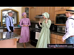 Play MP4 - Two Gorgeous Christian Stepmoms Swap Their Stepsons For a Sex Lesson