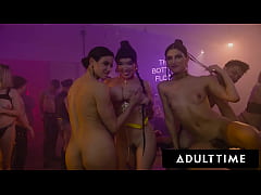 Play MP4 - ADULT TIME - LITTLE PUCK GETS CREAMPIED DURING FIRST AIRTIGHT DP AT MASSIVE GROUP SEX ORGY&excl;