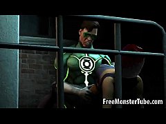 Play MP4 - Sexy 3D babe getting fucked hard by the Green Lanternandarchligh-high 2
