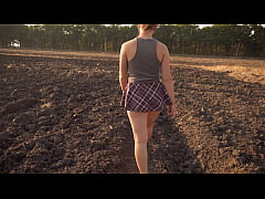 Play MP4 - Watching School Girl Walks Outdoors Upskirt Full Back Panties