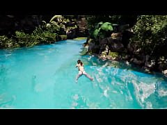 Play MP4 - The statue's penis suddenly awakened and Lara Croft needs to service it&period; Hardcore Hentai