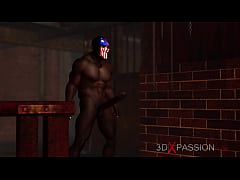 Play MP4 - Sexy ball gagged blonde has anal sex with BBC in the basement