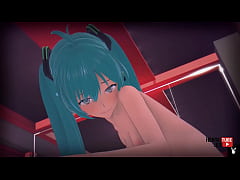 Play MP4 - Vocaloid Hentai - Miku ridding a big dick - Asian Japanese manga anime