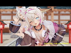 Play MP4 - noVR mmd FuwaMoco dance 3d hololive