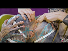 Play MP4 - Tatted TEENS Ramming Huge Toys Into Each Other&rsquo;s Holes