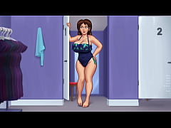 Play MP4 - Summertime Saga - Busty Milf shows off her sexy body trying out new bikinis