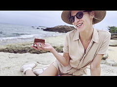 Play MP4 - Eating Choco Cake on Diamond Blue Beach SFW