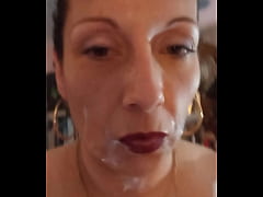 Play MP4 - Sexy Wife gets covered  in Cum&period;&period;&period;I love seeing her big tit's bouncing and titfucking his big cock&period;