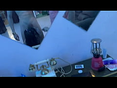 Play MP4 - Tattooed brunette with big tits swallows 2 BIG COCKS at once