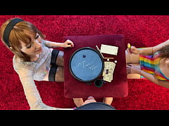 Play MP4 - Hot Petite Tight Pussy Fit Slim Brunette Babe Alice and her Sexy Redhead BFF plays a Dice Challenge