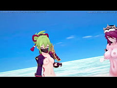 Play MP4 - Genshin Impact&colon; &lbrack;MMD&rsqb; Rockabye &lpar;Rosaria&comma; Kuki Shinobu&rpar;&period;