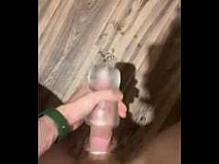 Play MP4 - BIG Cumshot&period; HOT Twink Fucking a Flashlight