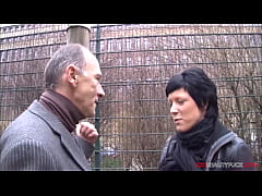 Play MP4 - Older guy seduced hot milf on the street&comma; she giving him her wet pussy and gets huge cum on her tits