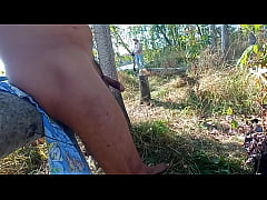 Play MP4 - A girl on a scooter in the park saw me naked