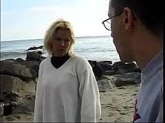 Play MP4 - A gorgeous blonde with round elastic tits fucks in an anal hole and an excited pussy with a muscular male in nature