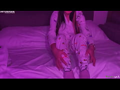 Play MP4 - My silky Hello Kitty pyjamas that my parents bought me for Christmas have been making me feel so horny that I can't fall a&period;&period;&period;