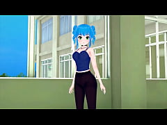 Play MP4 - Sexy slutty big tit blue haired anime babe fucked hard &lpar;Hentai&rpar; Koikatsu&excl;