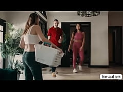 Play MP4 - Big tits pale shemale Ivory Mayhem sucks and fucks bareback